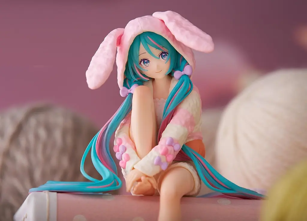 Колекційна фігурка   FuRyu Noodle Вокалоїд Хацуне Міку Vocaloid Hatsune Miku Rabbit Ear Pajamas 14 см F V HM R 14 - фото 5