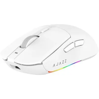 Компьютерная мышка Ajazz AJ139 V2 MC Wireless/Bluetooth/USB White (AJ139-V2-MC-W) - фото 3