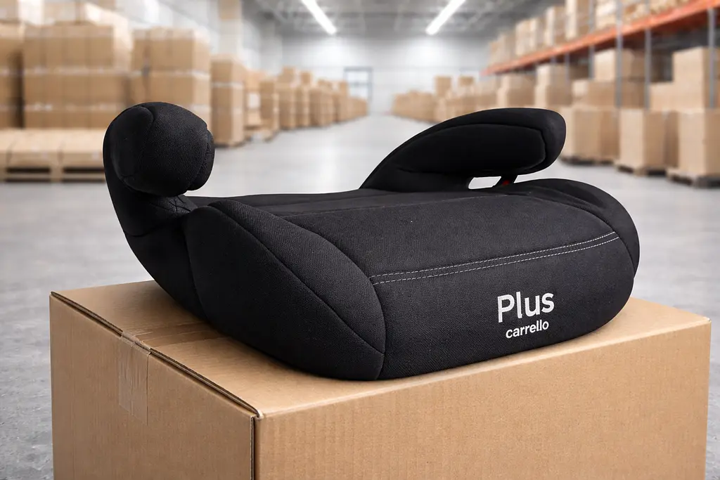 Автокрісло-бустер CARRELLO Plus CRL-16007 Jet Black+направляючий ремінь 75см - фото 2