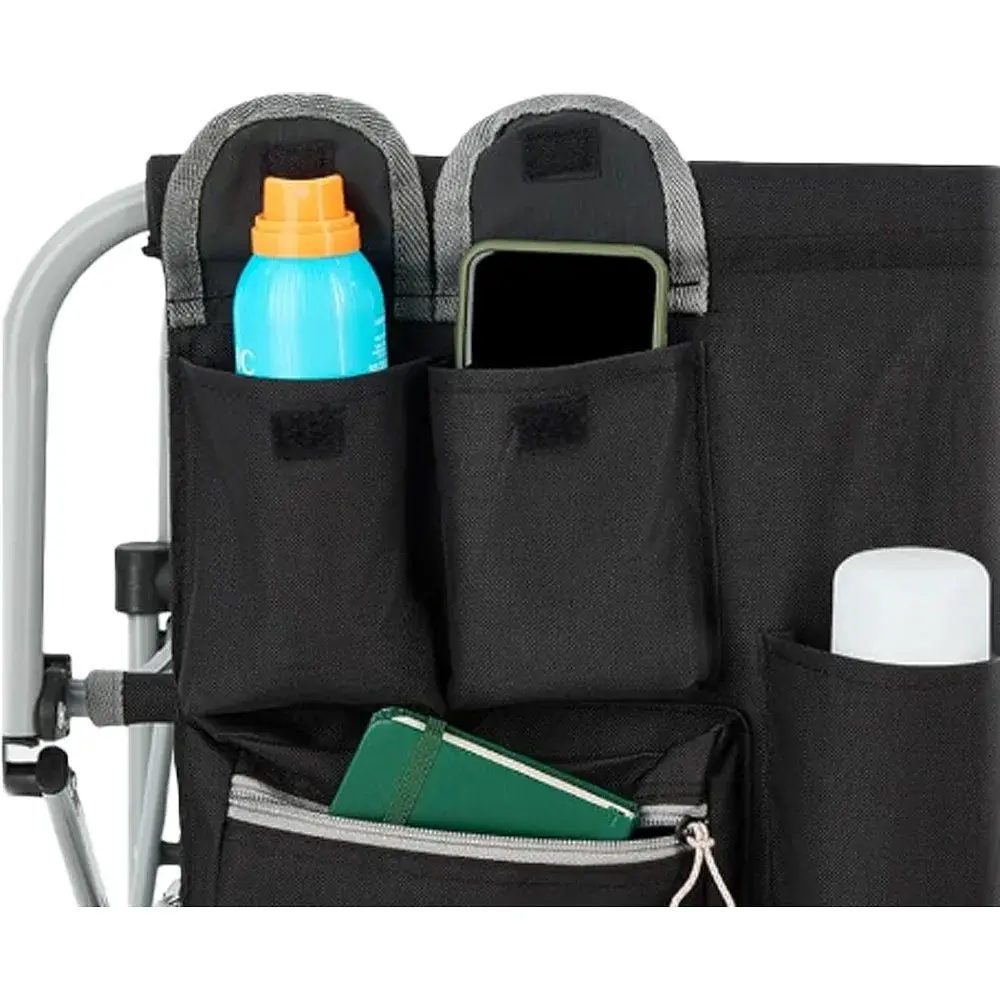 Стілець розкладаний KingCamp Portable Director Chair Black/Grey - фото 4