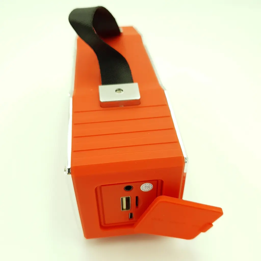 Бездротова акумуляторна колонка Bluetooth акустика FM MP3 AUX USB Hopestar A9 червоний - фото 3