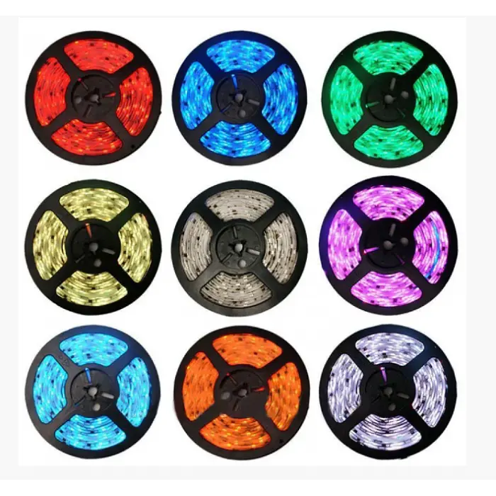 Стрічка світлодіодна в силіконі на клейкій основі (вологозахищена) RGB Music 5050 5 метрів - фото 5