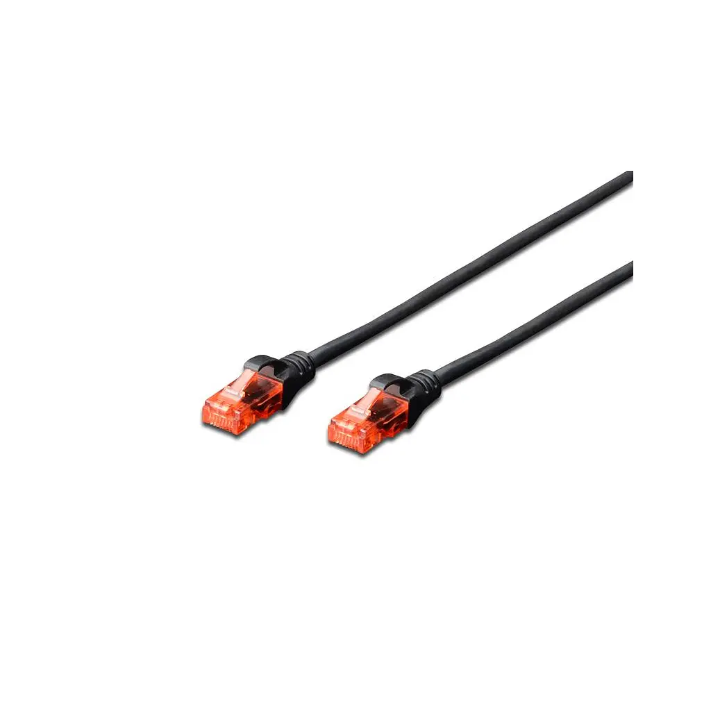 Патч-корд Digitus 3м, CAT 6 UTP, AWG 26/7, CCA, PVC, black (DK-1612-030/BL)