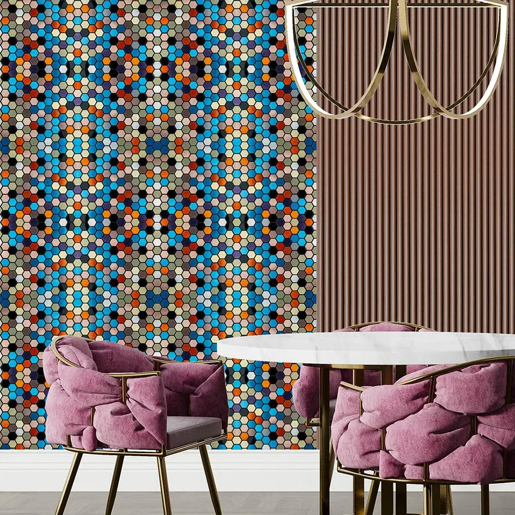 Самоклеюча алюмінієва плитка Sticker Wall 300х300х3мм Кольорова SW-00001932 - фото 7