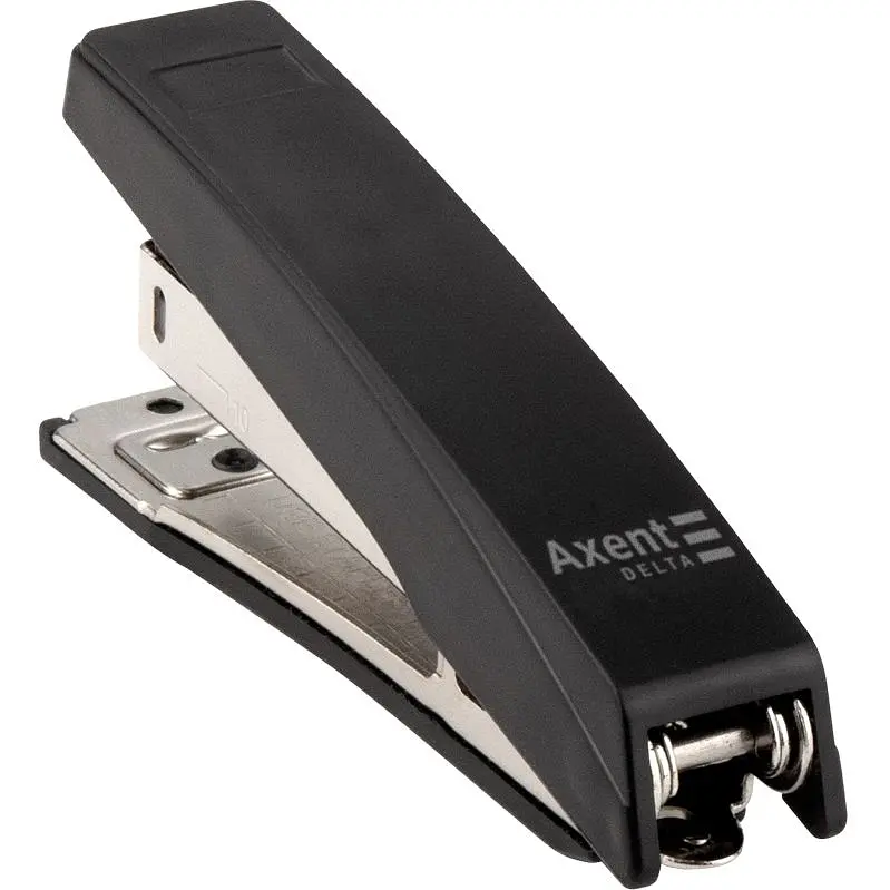 Степлер канцелярский Axent Delta №10/5, 10 листов черный (D4219-01) - фото 2