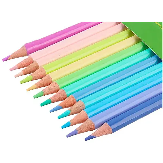 Олівці кольорові ZiBi Pastel Кids Line 12 шт. (ZB.2470) - фото 2