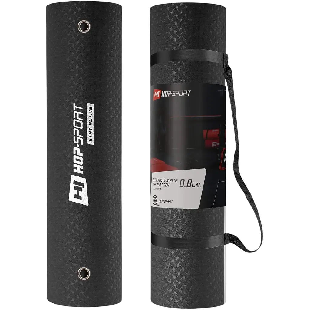 Коврик с отверстиями Hop-Sport TPE HS-T008GM 0.8 см черный - фото 7
