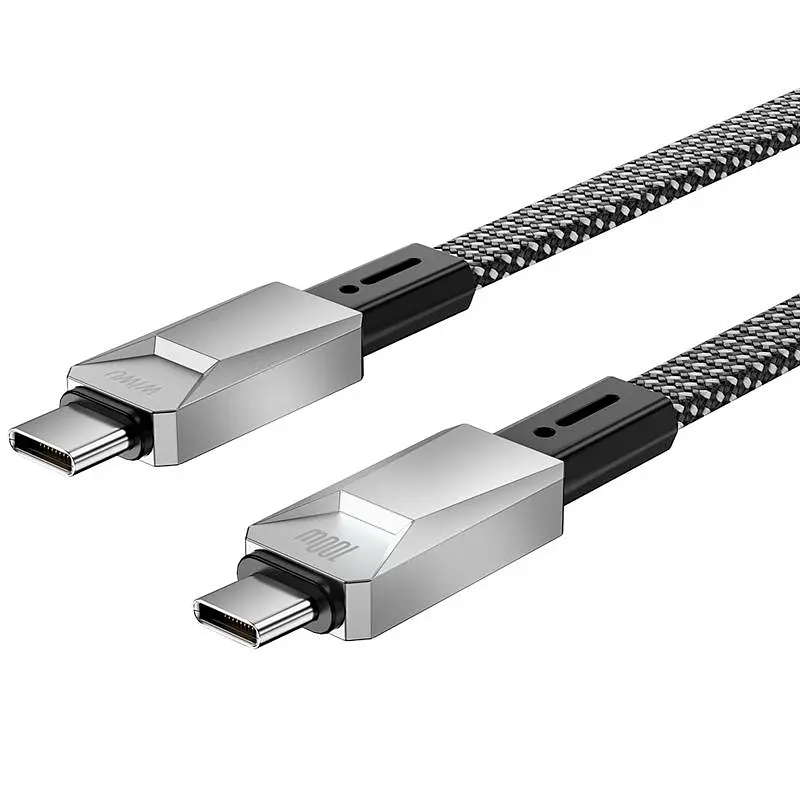 Дата кабель WIWU C078 Type-C to Type-C 100W 1 м Silver - фото 4