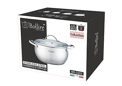 Каструля Bollire BR 2203 20см 3.2л - фото 3