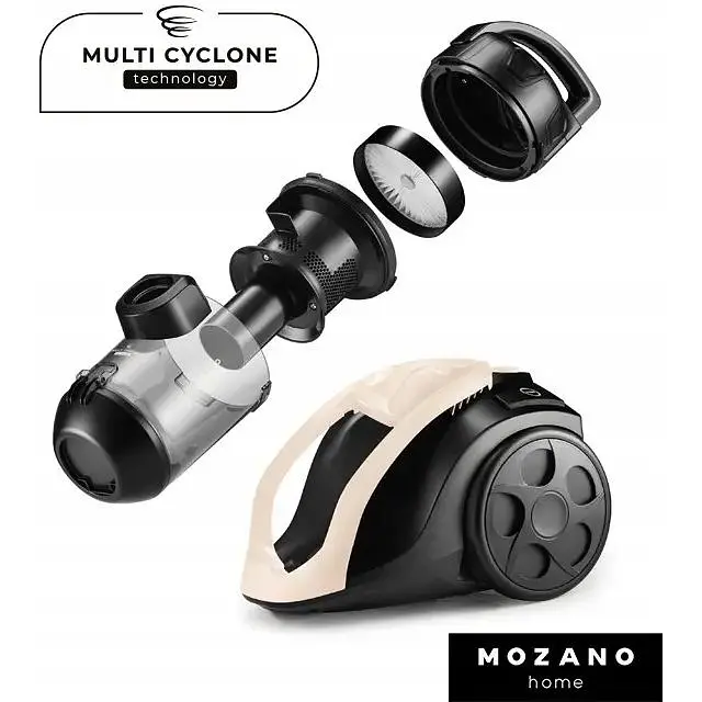 Пылесос Mozano Smart Cyclonic 4000W циклонный без мешка Beige - фото 3