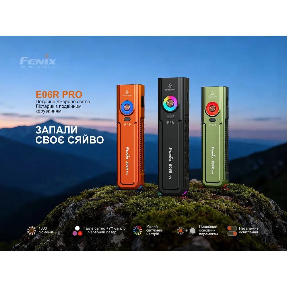 Фонарь наключаемый Fenix E06R PRO, оранжевый - фото 6