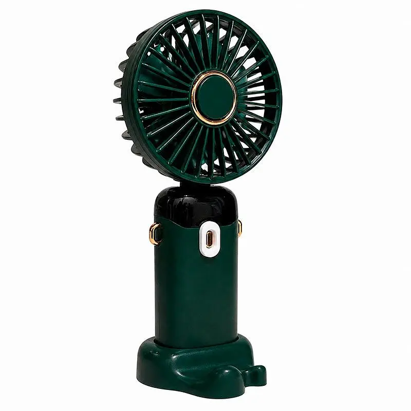 Портативний вентилятор 5 швидкостей з дисплеєм LED digital display fan чорний