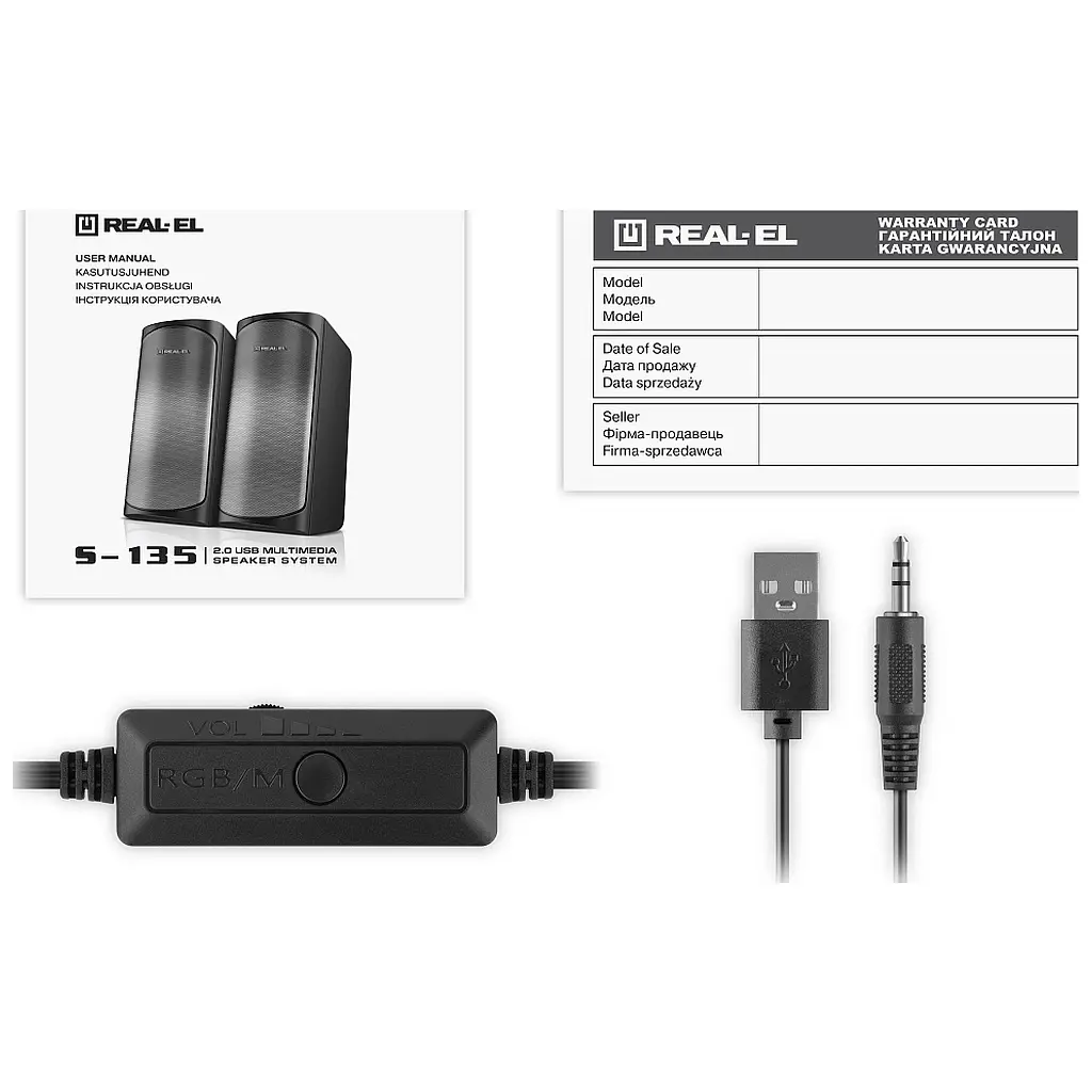 Акустическая система REAL-EL S-135 USB Black (EL121100019) - фото 12