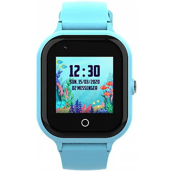 Розумні дитячі смарт годинник-телефон Wonlex KT24 4G WI-FI GPS SIM Blue (17009-hbr) - фото 2