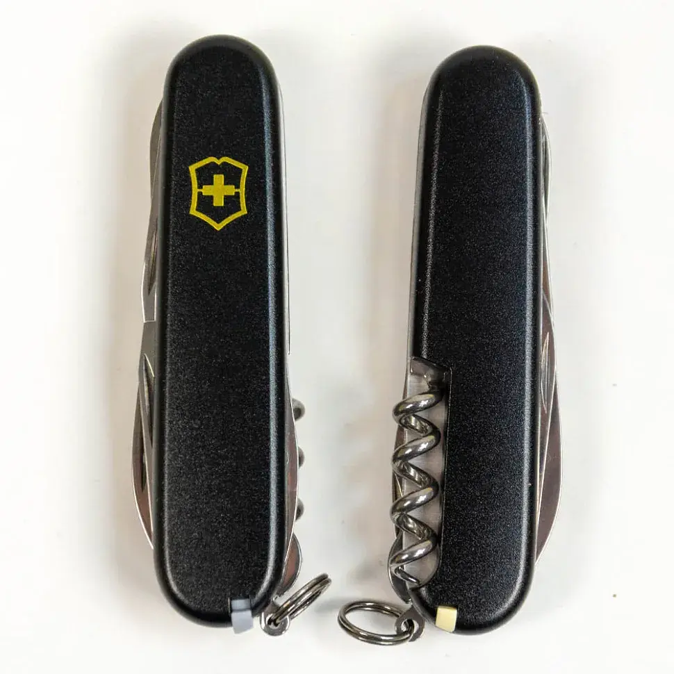 Ніж Victorinox Climber Mat 91 мм 14 функцій чорний матовий жовтий лого - фото 12
