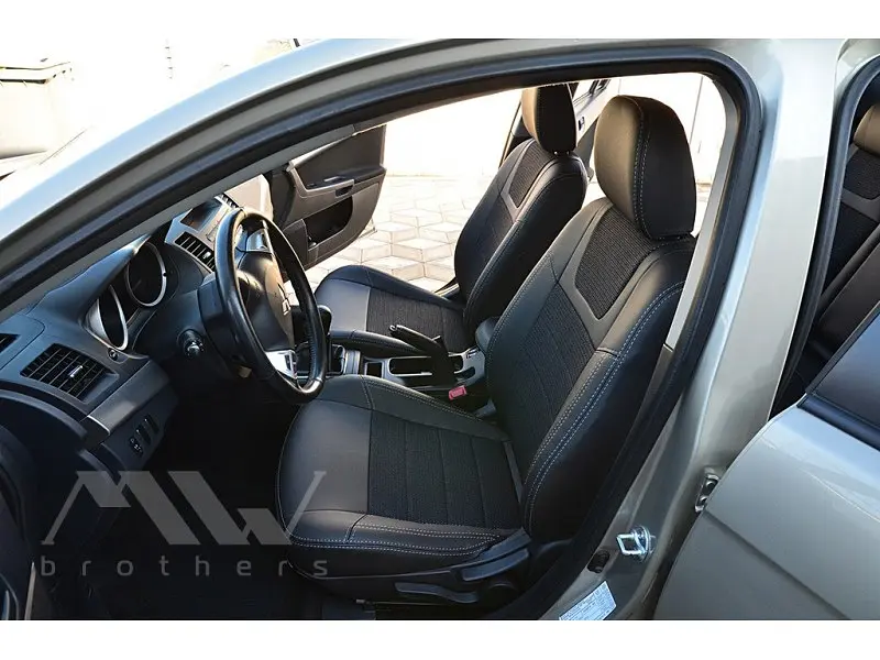 Авточохли модельні MW Brothers для Mitsubishi Lancer X c 2007 - фото 4