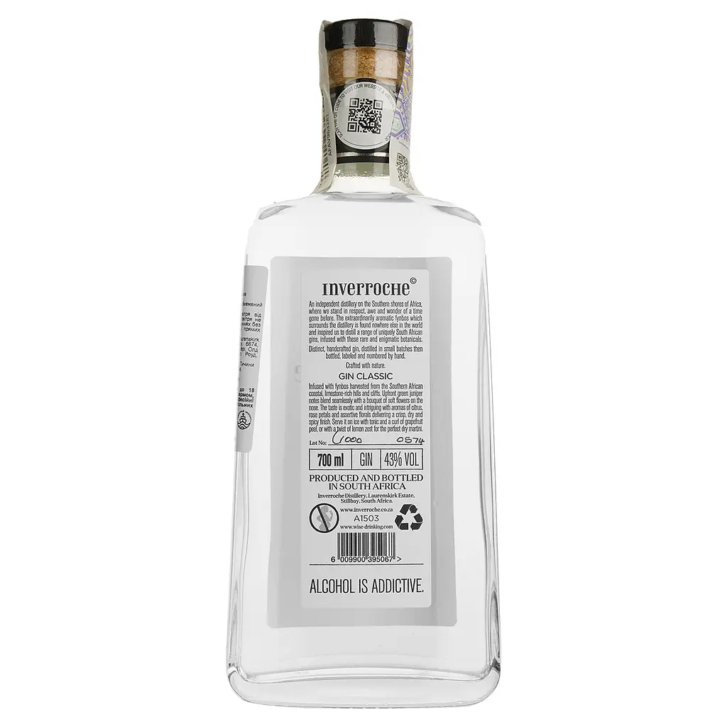 Джин Inverroche Classic 43% 0.7 л - фото 3