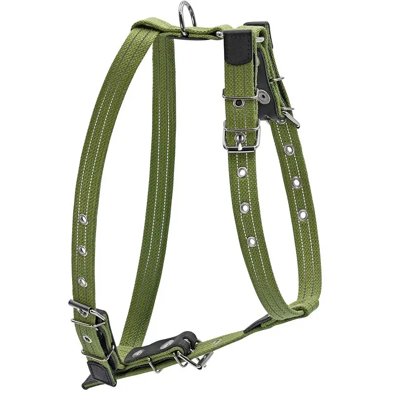 Шлея для собак Collar, брезент, 47-72х68-80х2,5 см, зелений (637) - фото 2