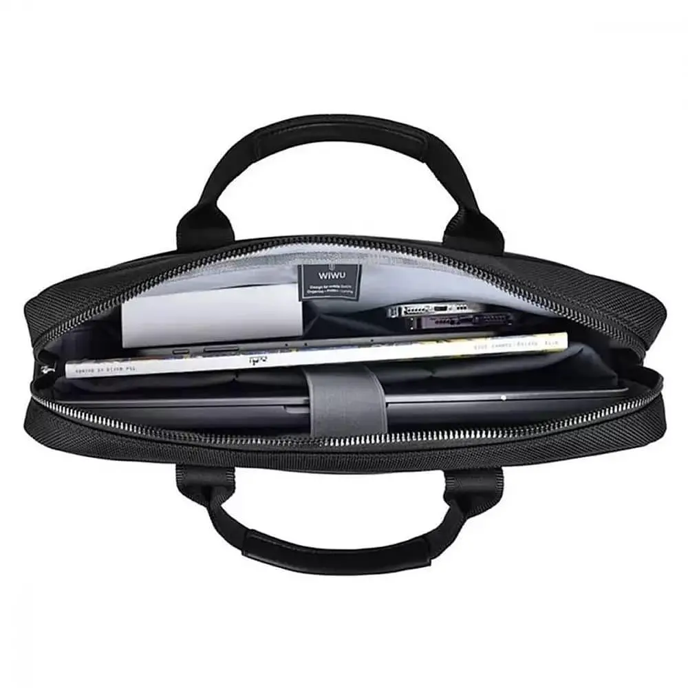 Сумка для ноутбука WIWU Hali Laptop Bag 14quot; black (53980) - фото 6