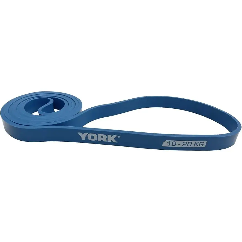 Резинка для фітнесу York Fitness 10-20кг - 2080x19x4,5 мм, блакитний - фото 2