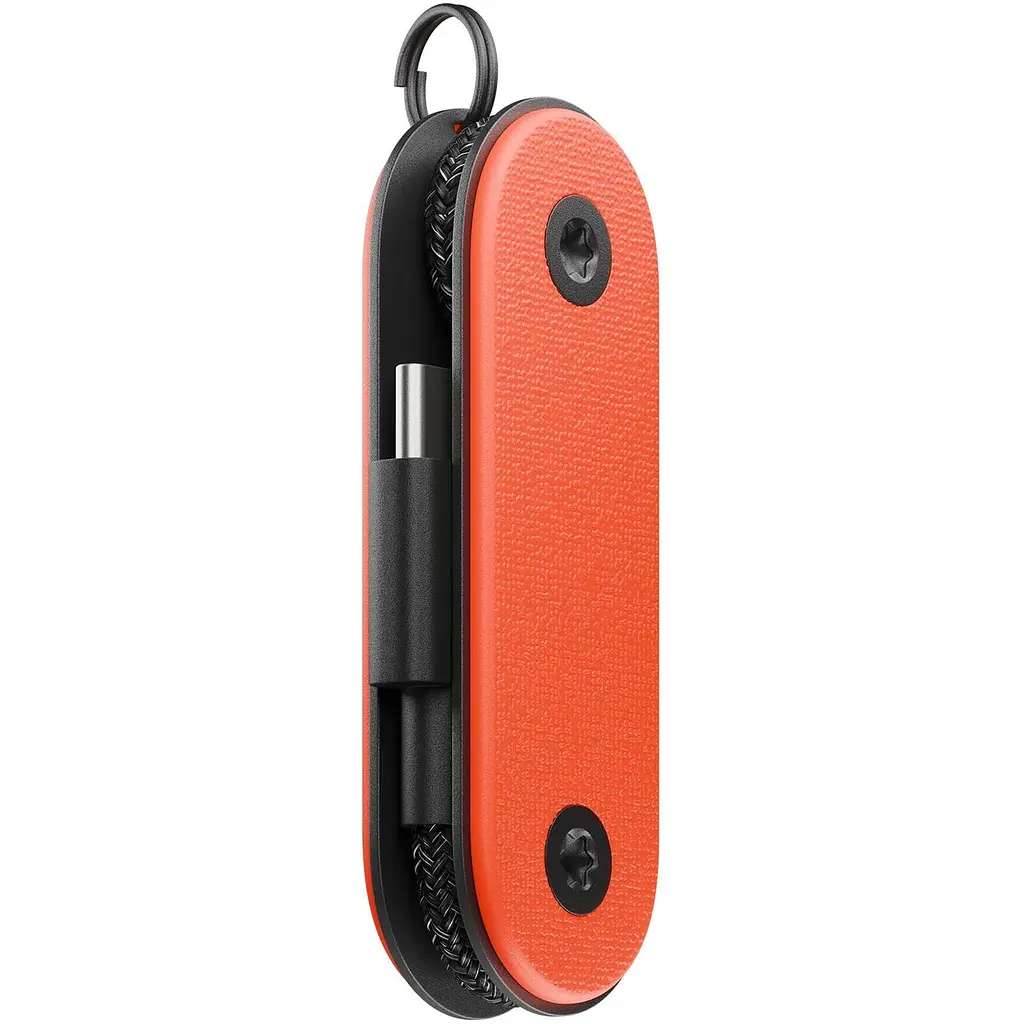 Кабель Native Union Pocket Cable USB-C to USB-C Oxyfire 0.17 м (POCK-C-OXY-NP) - фото 2