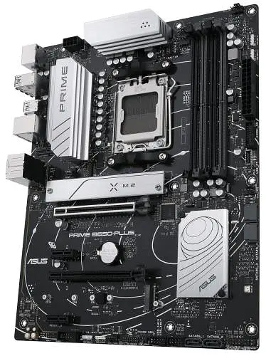 Материнская плата AM5 Asus PRIME B650-PLUS, B650, 4xDDR5, Int.Video (CPU), 4xSATA3, 2xM.2, 2xPCI-E 4.0 16x, 2xPCI-E 4.0 1x, 1xM.2 (Key ATX - фото 4