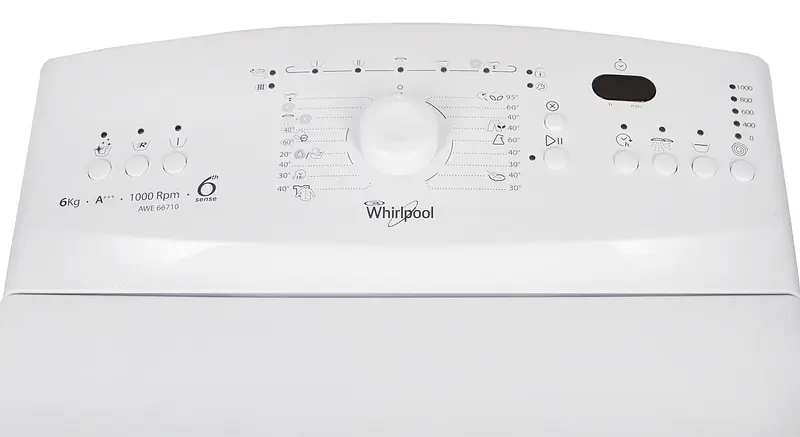 Пральна машина Whirlpool AWE 66710 з вертикальним завантаженням - фото 4