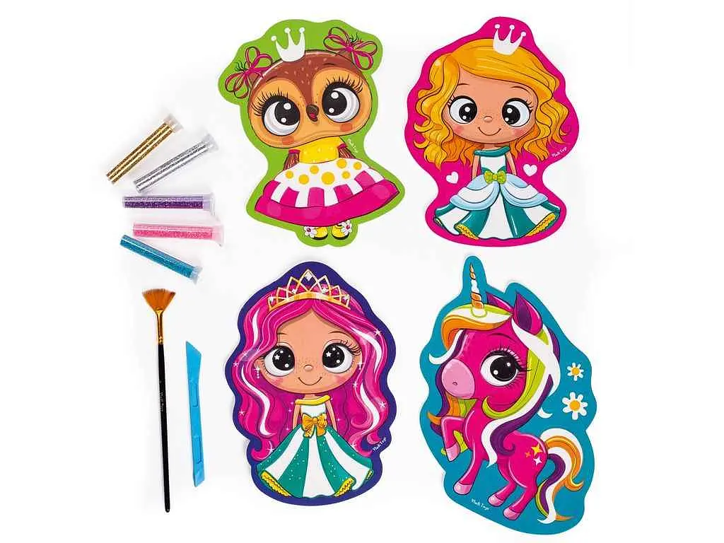 Набір для творчості VLADI TOYS "Glitter Art. Казкові принцеси" VT4501-10 (укр) - фото 5