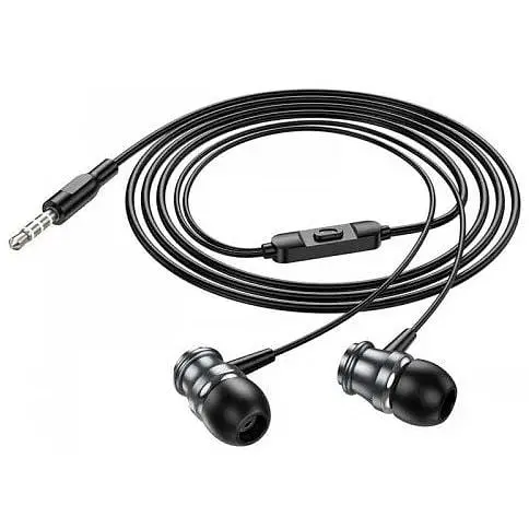 Наушники Borofone Platinum metal universal earphones with microphone BM75 белые - фото 5