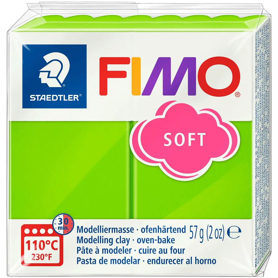 Пластика для біжутерії Soft Зелене яблуко 57 г Fimo (4006608809652)
