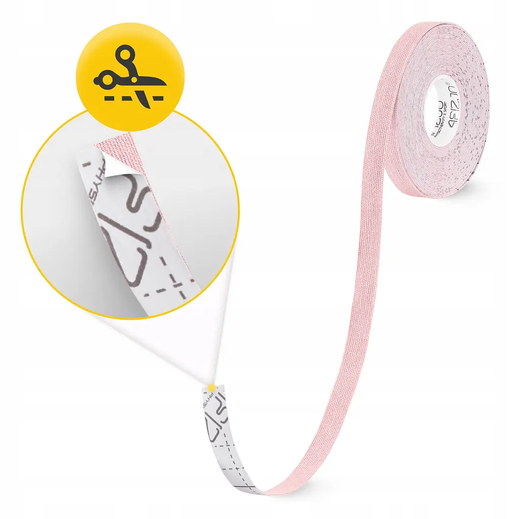 Стрічка кінезіологічна (кінезіо тейп) 4FIZJO 1 см x 5 м Light Pink (P-5905973400794) - фото 5