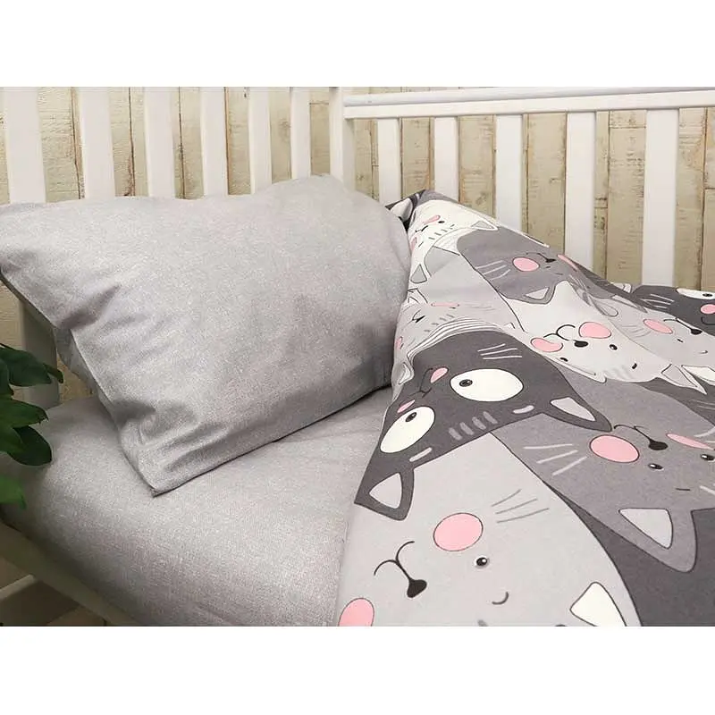 Комплект постільної білизни Vintage Немовля 60х120 см бязь (932.02_Grey Cat) - фото 2