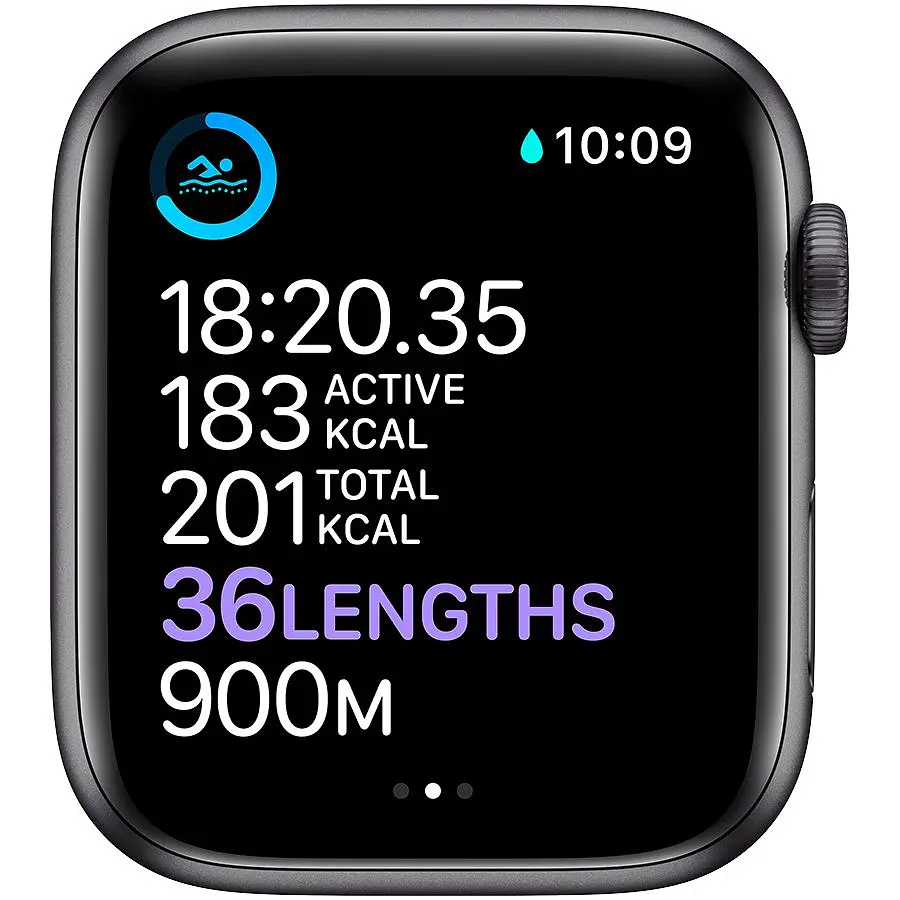 Смарт-годинник Apple Watch Series 6 GPS 44 mm Space Gray Aluminium Case with Black Sport Band - Regular Model A2292 (Grade C) Seller Refurbished - фото 4