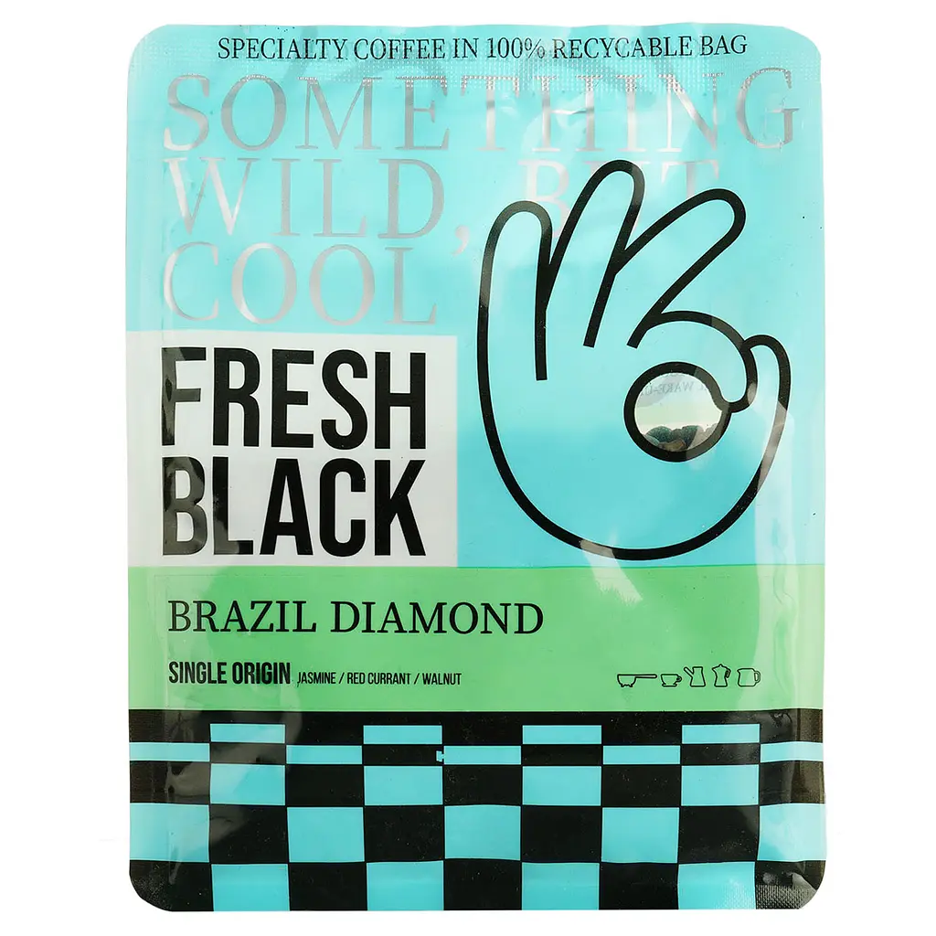 Кава в зернах Fresh Black Brazil Diamond 200 г - фото 3