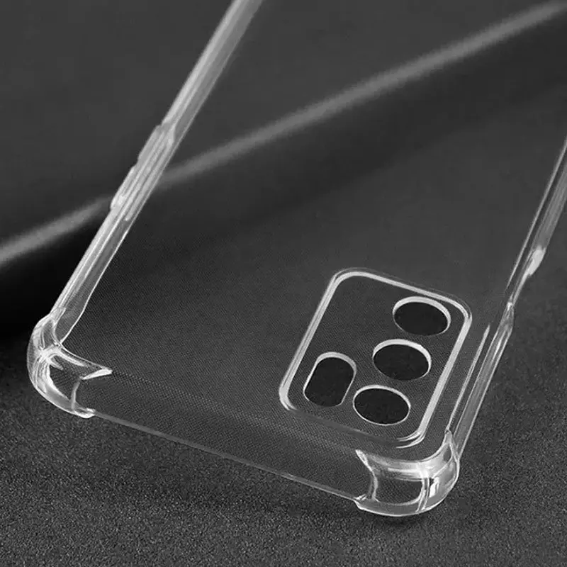 TPU чохол GETMAN Ease logo посилені кути Full Camera для Oppo A16s / A16 / A54s Безбарвний (прозорий) - фото 4