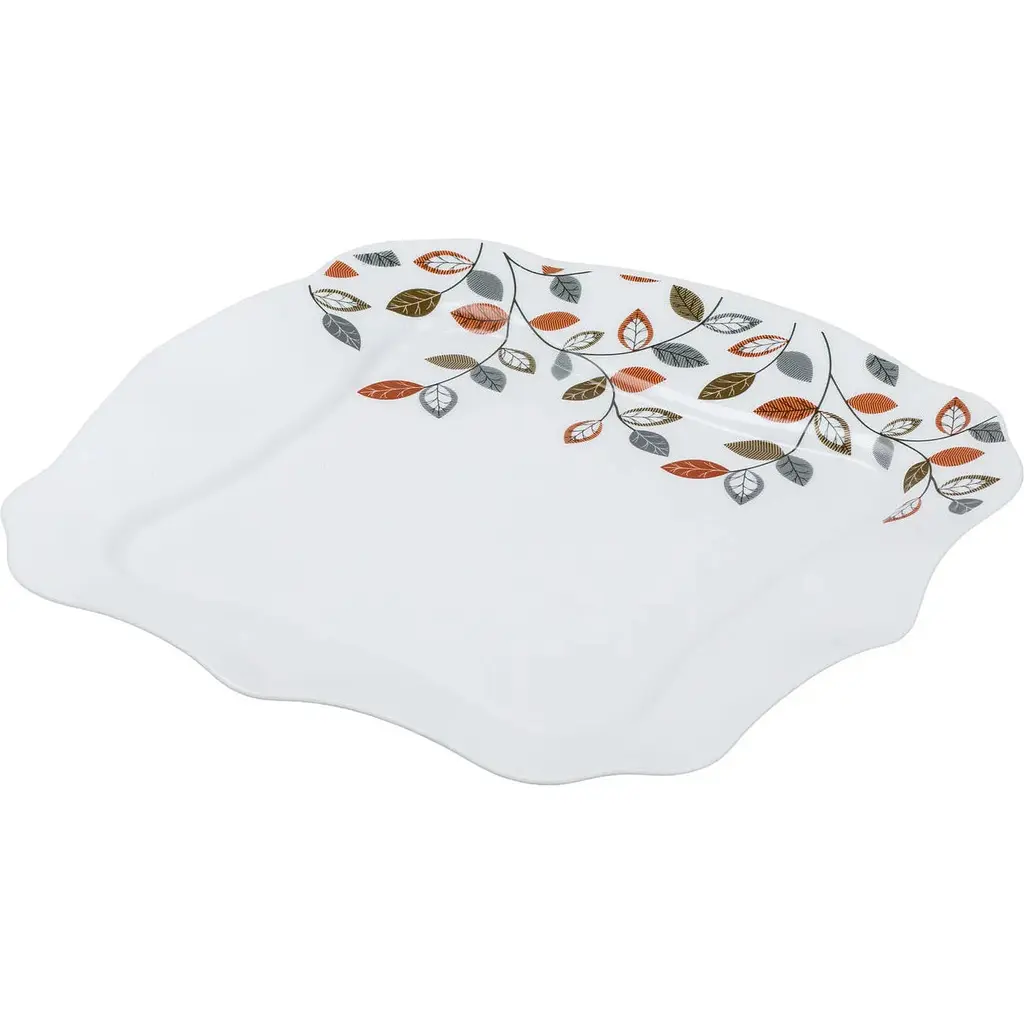 Столовий сервіз TS Kitchen  на 6 персон порцеляновий Leaf білий HP23405 - фото 6