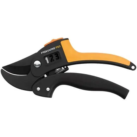 Контактний секатор з храповим механізмом PowerStep Fiskars P83 111670 (1000575)
