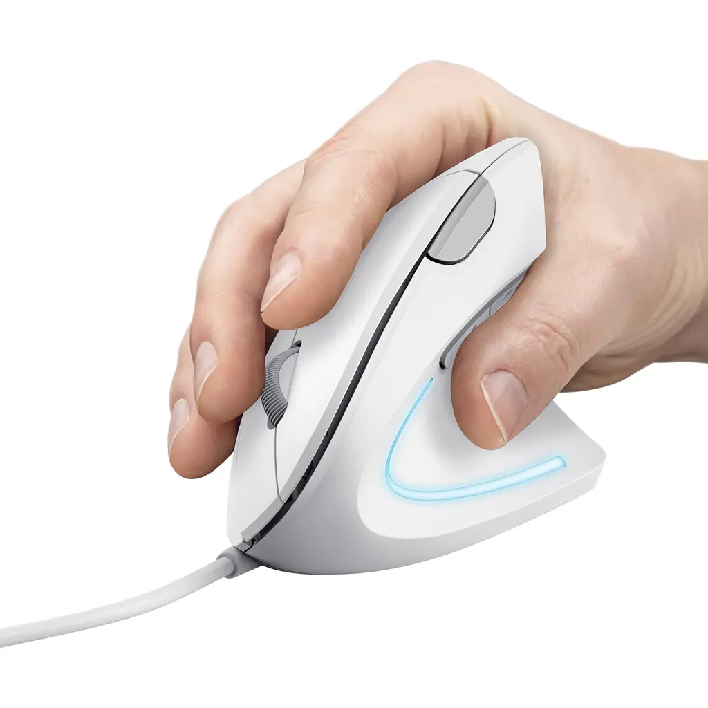 Мишка Trust Verto Ergonomic USB White (25133) - фото 6