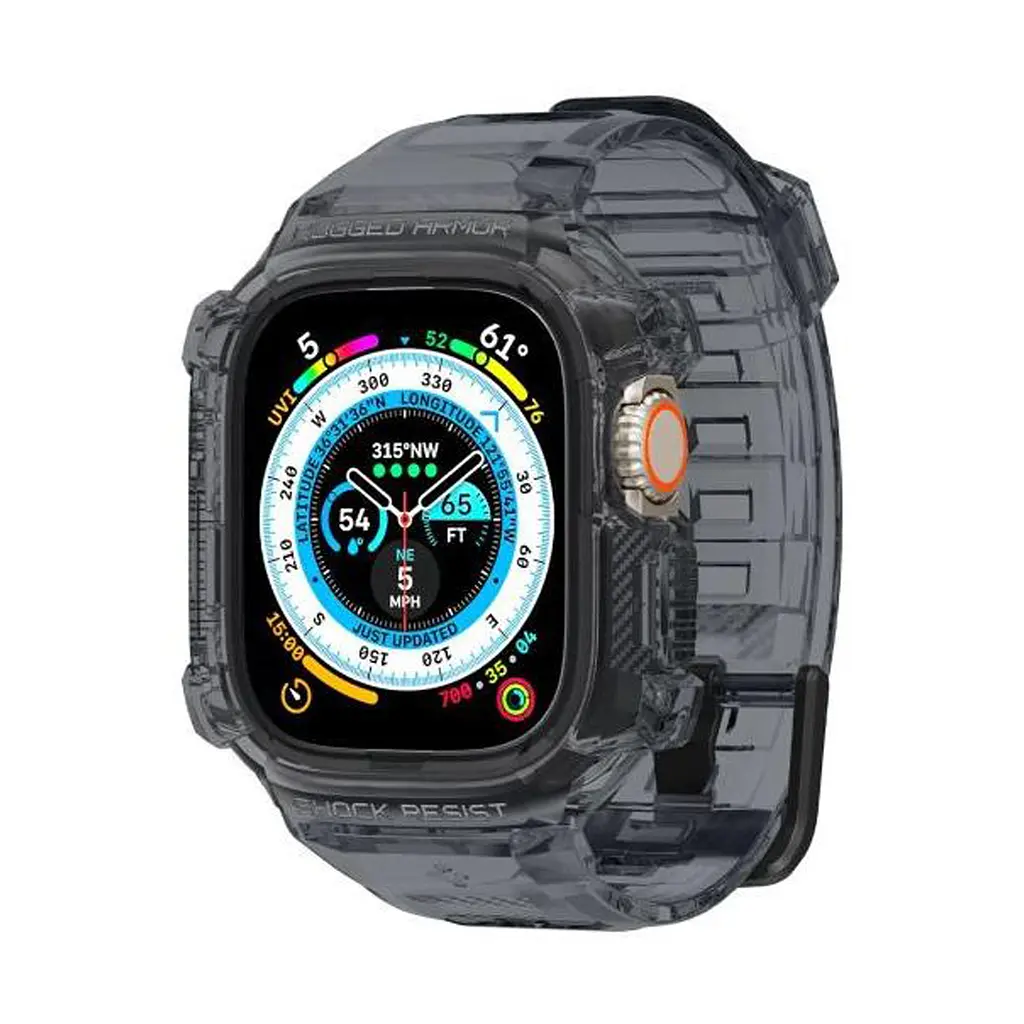 Чохол-ремінець Spigen Rugged Armor Pro для Apple Watch Ultra / Ultra 2 49mm Space Crystal (ACS06028) - фото 8