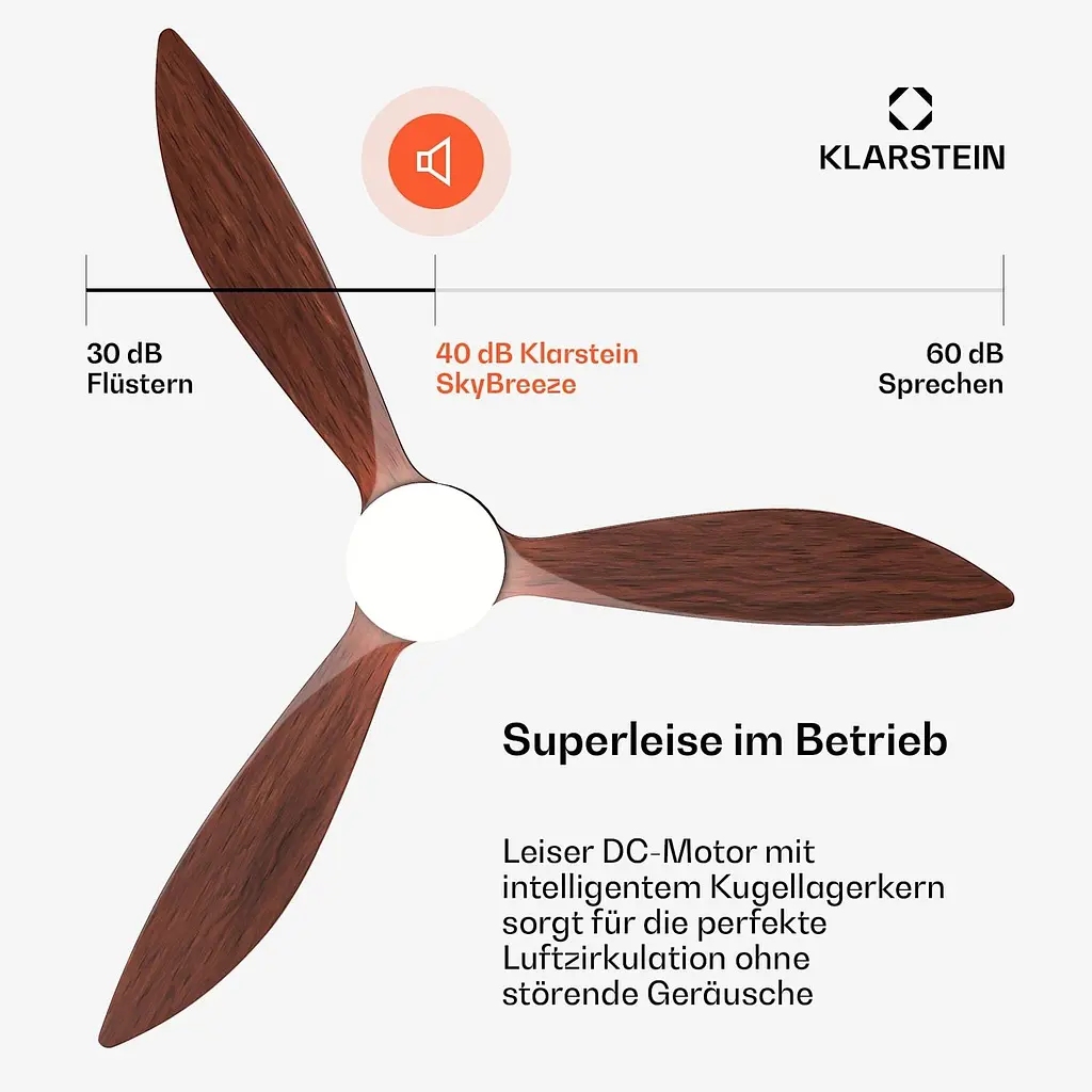 Потолочный вентилятор Klarstein SkyBreeze Smart (10047038) - фото 5