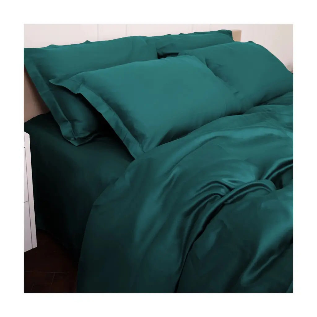 Постільна білизна MirSon Tencel №07 Emerald 200x220 Євро (2200009370991) - фото 9