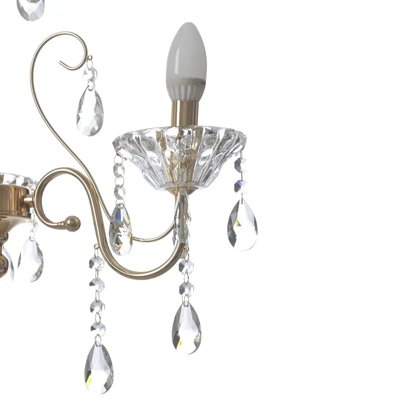 Люстра подвесная Brille хрустальная свеча E14 60W (BCL-655S/3) - фото 7