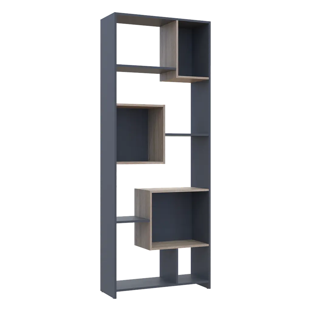 Етажерка висока Doros B1S Графіт/Дуб Сонома 81х30х210 (41516040) - фото 3
