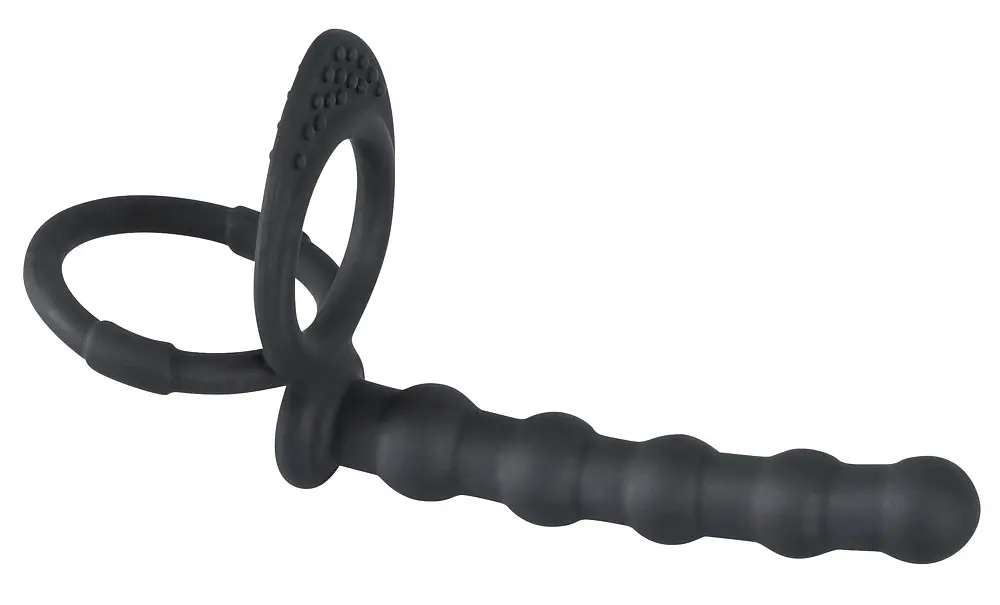 Насадка для підвійного проникнення Black Velvets Cock & Ball ring Black Velvets 42-05335560000 88966 - фото 7