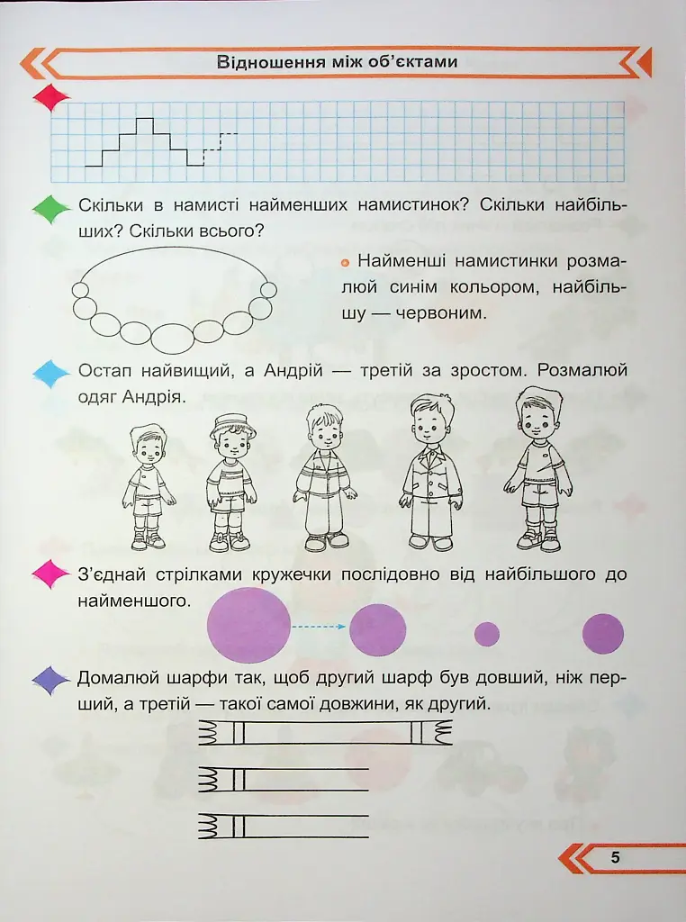 Математика. Робочий зошит. 1 клас. Частина 1 - Мирослава Козак - фото 6