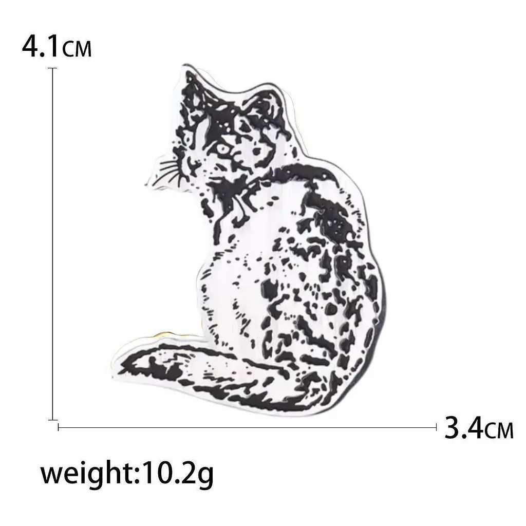 Брошь Кот серебряный (494693310) - фото 2