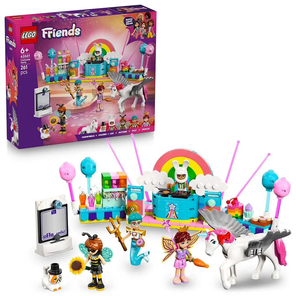 Конструктор LEGO Friends Костюмированная вечеринка с единорогом и феей 261 деталь (42661) - фото 4