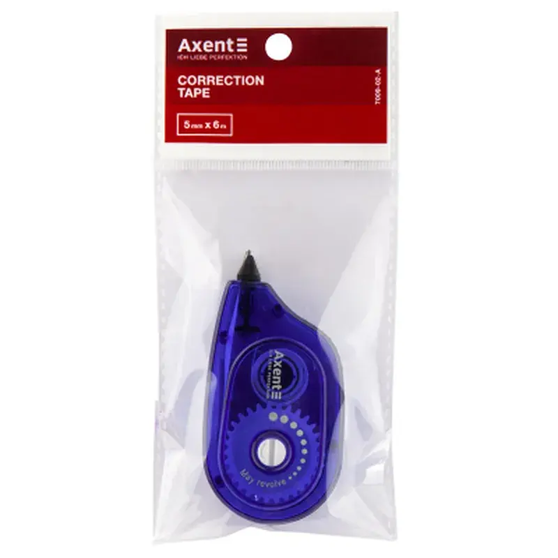 Коректор Axent стрічковий 5мм х 6м синій (7009-02-A) - фото 2