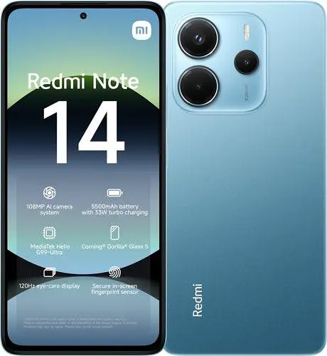 Смартфон Xiaomi Redmi Note 14 8/128GB Ocean Blue Global Version - фото 2