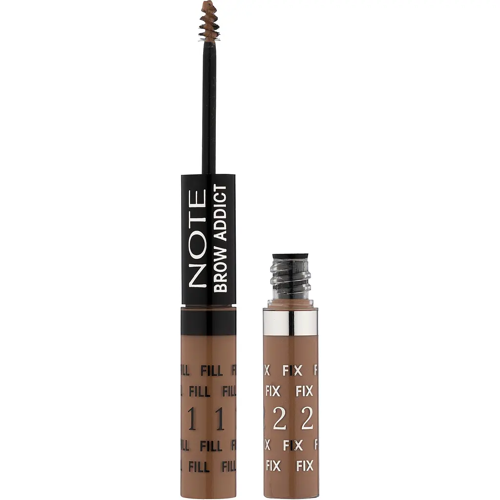 Тінт та гель для брів 2 в 1 Note Cosmetique Brow Addict Tint & Shaping Gel Dark Blonde відтінок 1, 10 мл - фото 5
